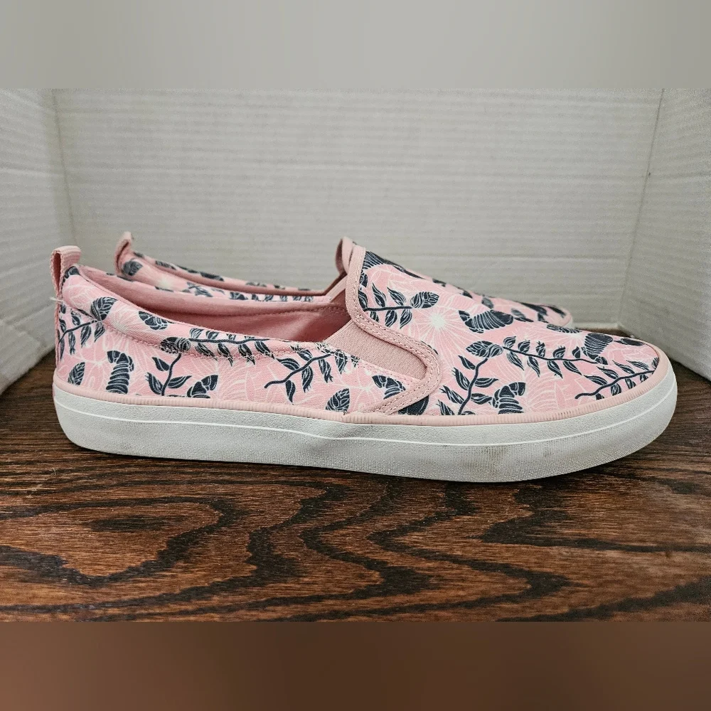 Sperry Women's Size 12 Top Sider Pink Canvas Low Top Slip On Sneakers. (5) - Picture 2 of 7